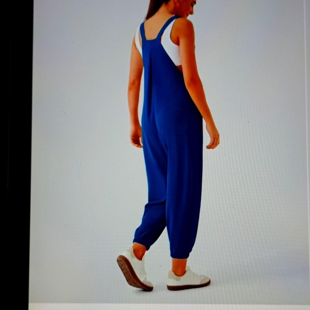 SMALL    HALARA ADJUSTABLE WAFFLE JOGGER OVERALLS - Picture 2 of 11